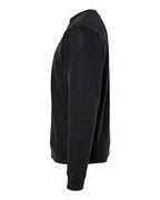 Left View of Black Midweight Crewneck Sweatshirt - SS3000