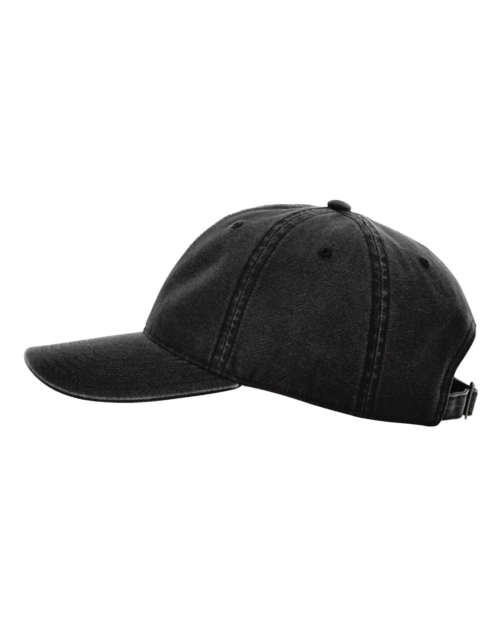 Left View of Black Odell Cap - 324RE