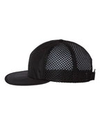 Left View of Black Rogue Wide Set Mesh Cap - 935