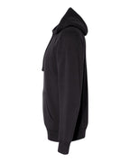 Left View of Black Special Blend Raglan Hooded Sweatshirt - PRM33SBP