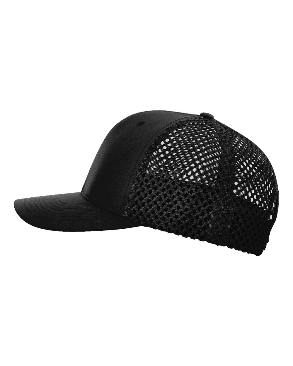 Left View of Black Tilikum Cap - 835