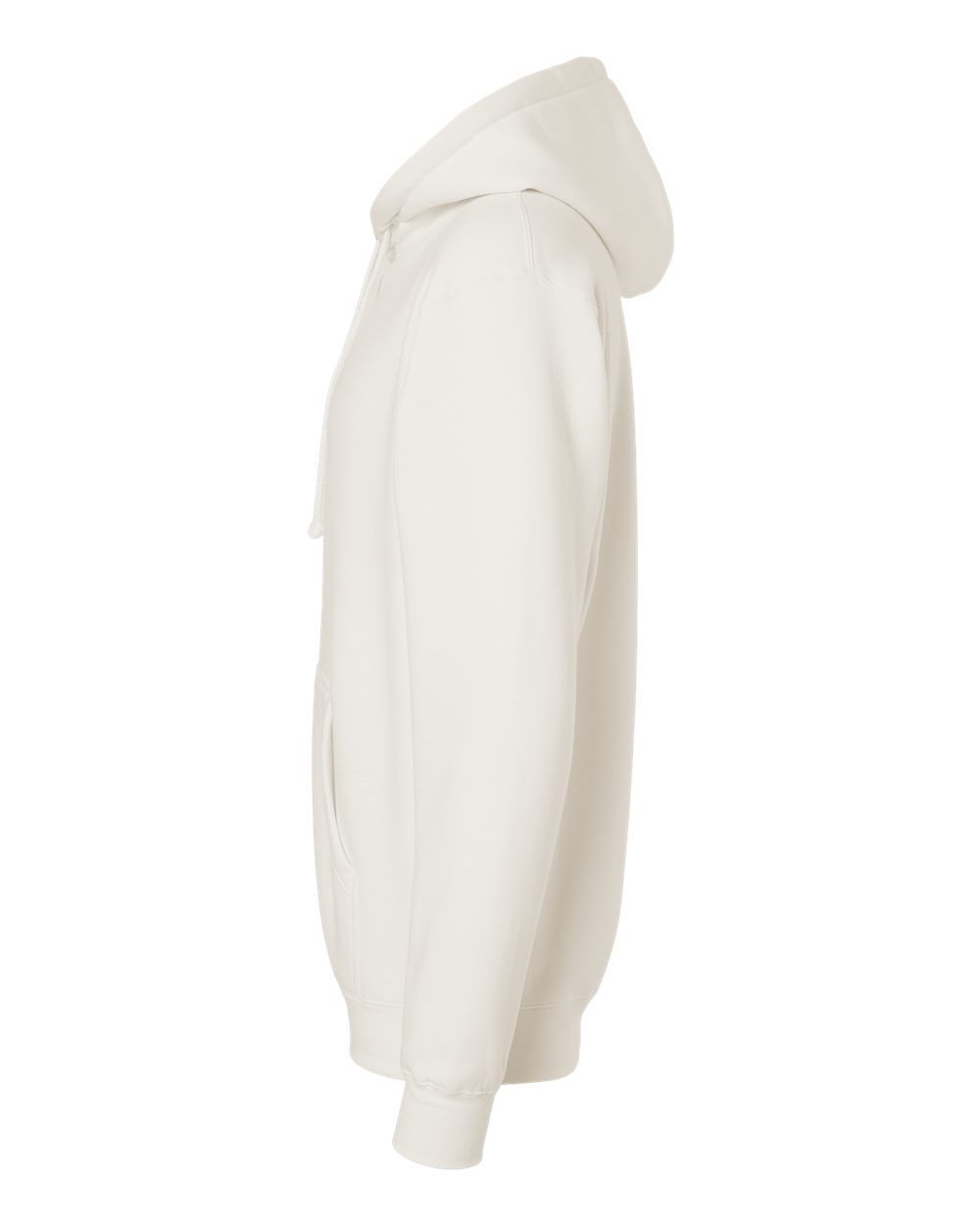Left View of Bone Heavyweight Hooded Sweatshirt - IND4000