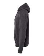 Left View of Carbon Special Blend Raglan Hooded Sweatshirt - PRM33SBP