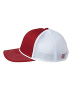 Left View of Cardinal/ White Everyday Rope Trucker Cap - GB452R