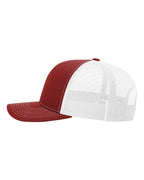 Left View of Cardinal/ White Snapback Trucker Cap - 112