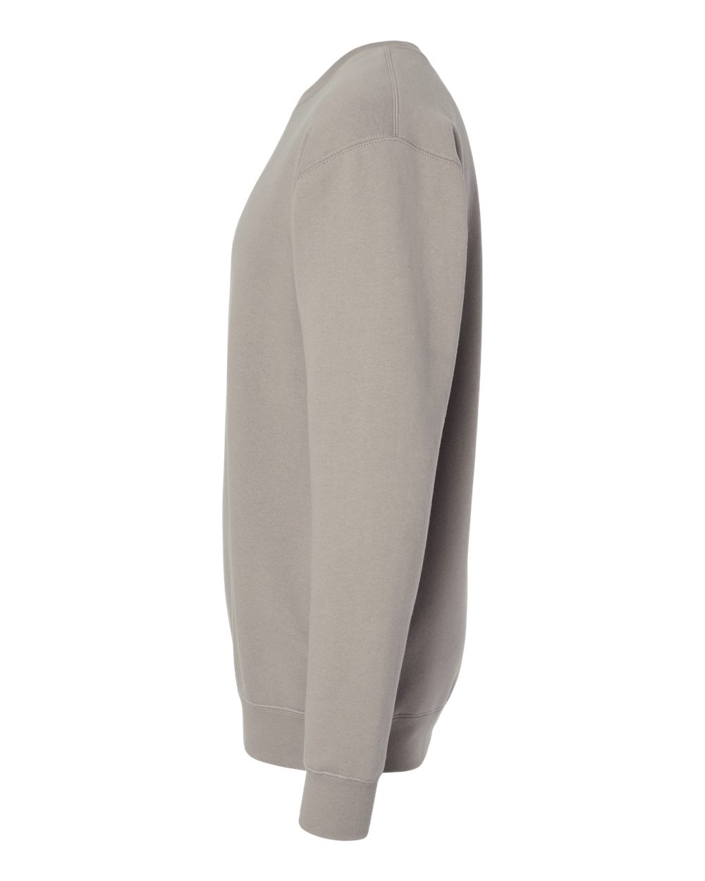 Left View of Cement Heavyweight Crewneck Sweatshirt - IND3000