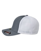 Left View of Charcoal/ White Unipanel™ Trucker Cap - 5511UP