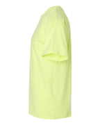 Left View of Chic Lime Garment-Dyed T-Shirt - GDH100