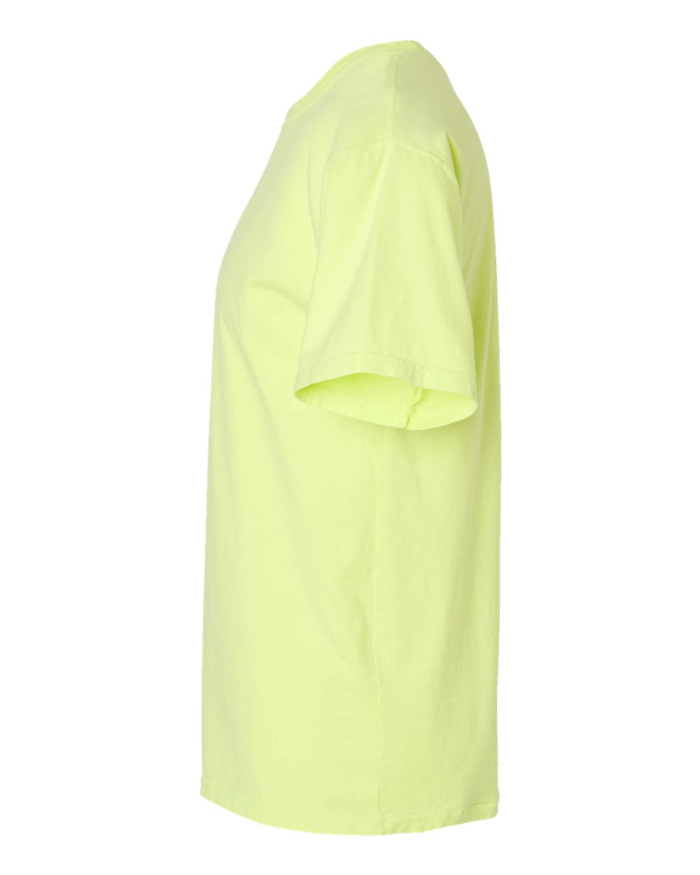 Left View of Chic Lime Garment-Dyed T-Shirt - GDH100