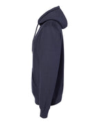 Left View of Classic Navy Legend - Premium Heavyweight Cross-Grain Hooded Sweatshirt - IND5000P