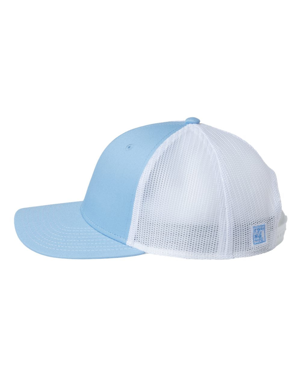 Left View of Columbia Blue/ White Everyday Trucker Cap - GB452E