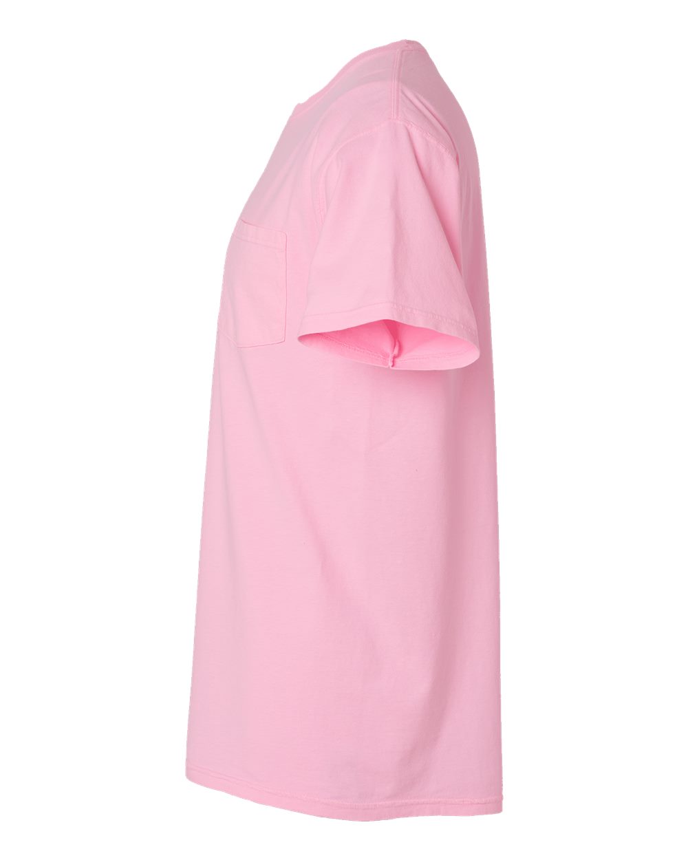 Left View of Cotton Candy Garment-Dyed Pocket T-Shirt - GDH150