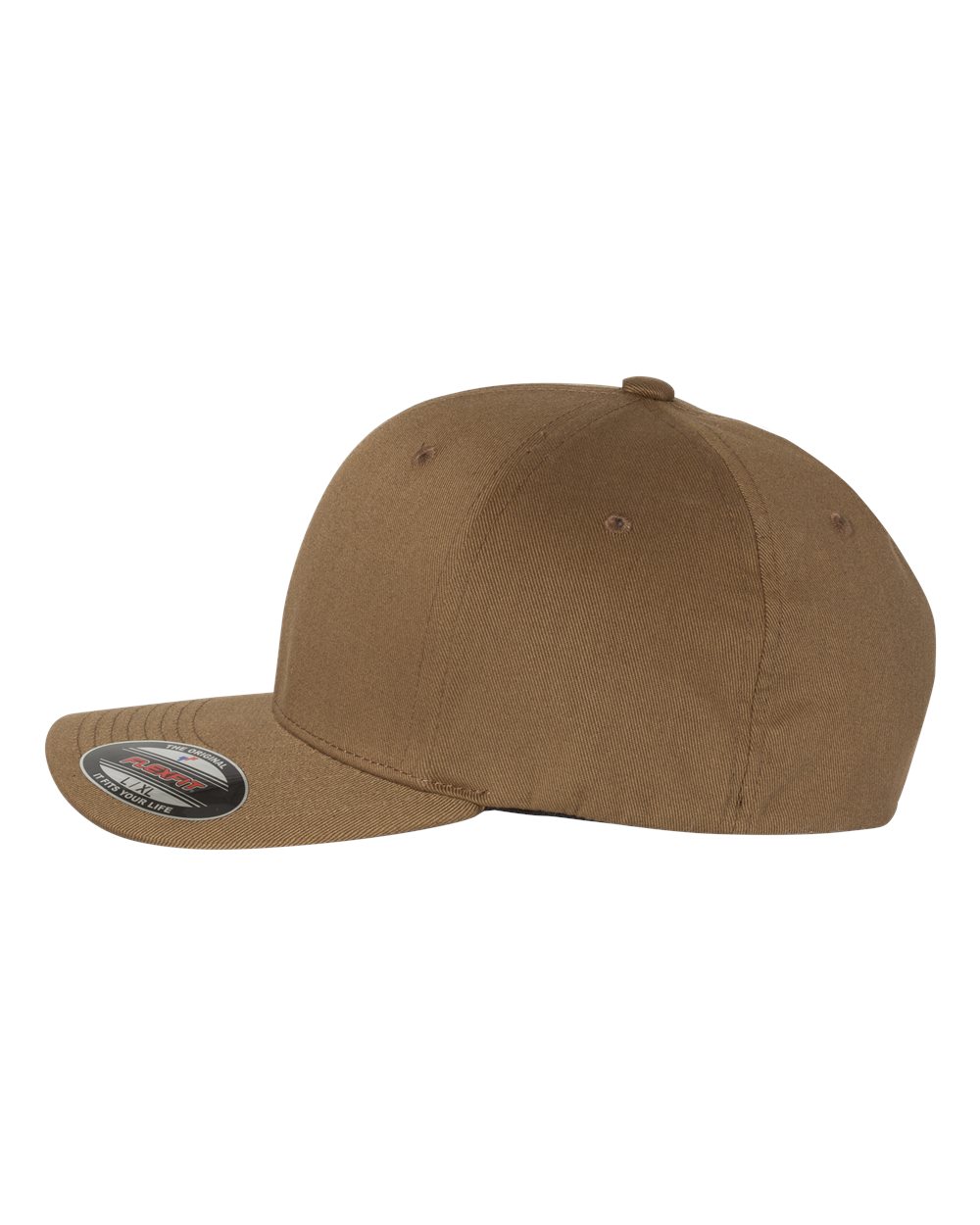 Left View of Coyote Brown Cotton Blend Cap - 6277