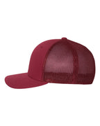 Left View of Cranberry Trucker Cap - 6511