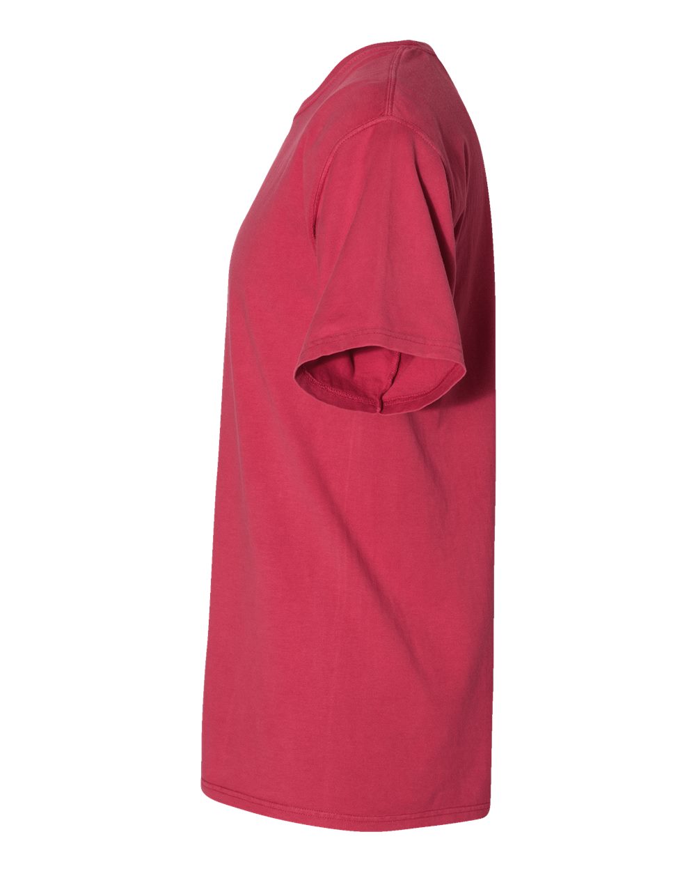 Left View of Crimson Fall Garment-Dyed T-Shirt - GDH100