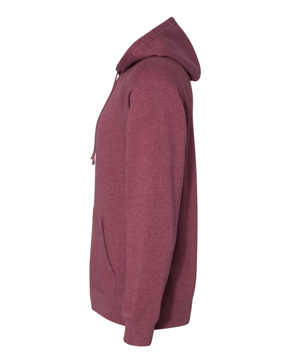 Left View of Crimson Special Blend Raglan Hooded Sweatshirt - PRM33SBP