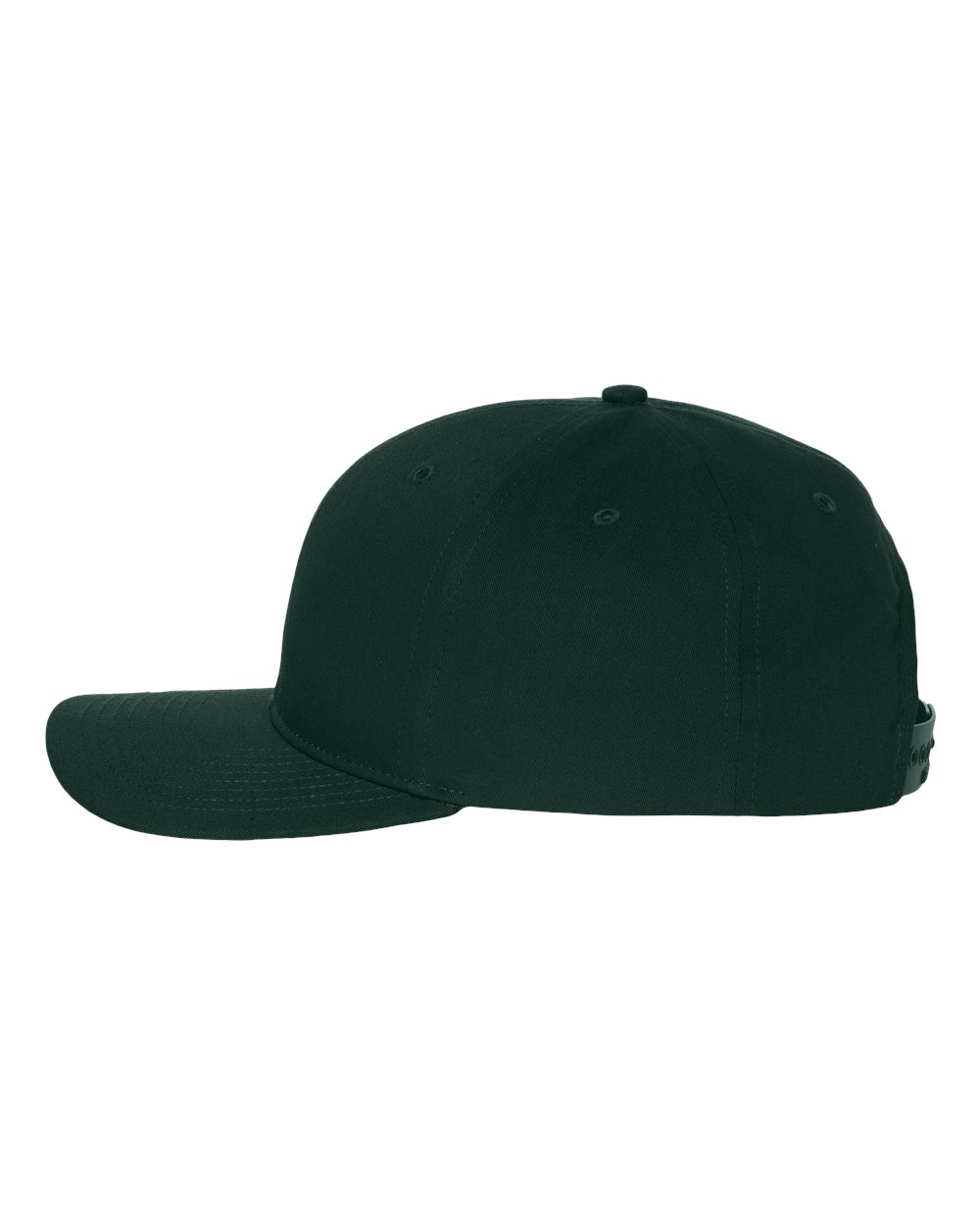 Left View of Dark Green Pro Twill Snapback Cap - 212