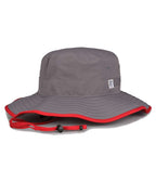 Left View of Dark Grey/ Red Ultralight Booney - GB400