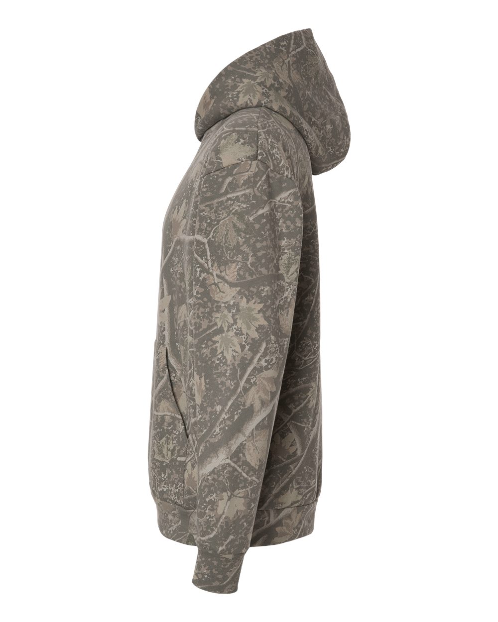 Left View of Deadwood Camo Boulevard Heavyweight Hooded Sweatshirt - IND330BLV