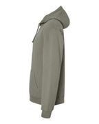 Left View of Faded Fatigue Garment-Dyed Hooded Sweatshirt - GDH450