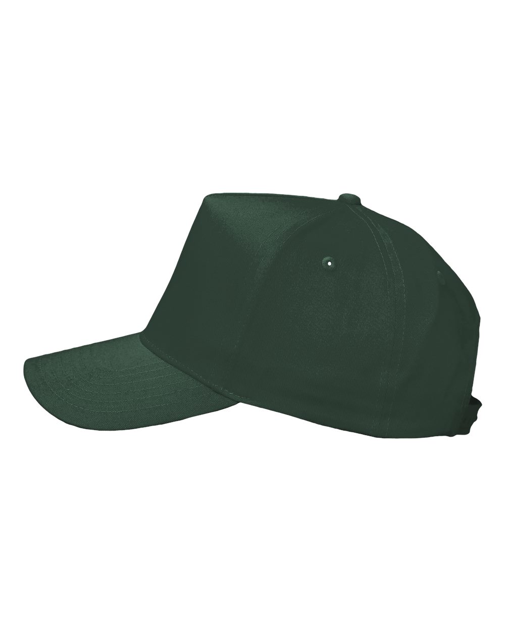 Left View of Forest Five-Panel Twill Cap - 8869