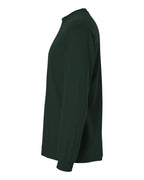 Left View of Forest Green DryBlend® 50/50 Long Sleeve T-Shirt - 8400