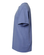 Left View of Frontier Blue Garment-Dyed T-Shirt - GDH100