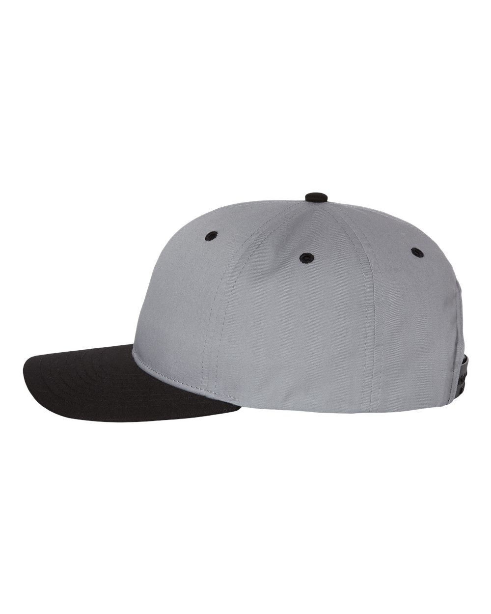 Left View of Grey/ Black Pro Twill Snapback Cap - 212