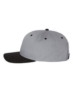 Left View of Grey/ Black Pro Twill Snapback Cap - 212