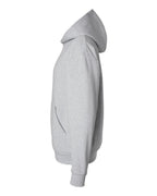 Left View of Grey Heather Mainstreet Hooded Sweatshirt - IND420XD