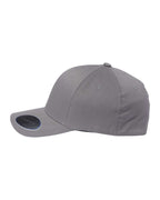 Left View of Grey NU® Cap - 6100NU