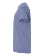 Left View of Heather Indigo Softstyle® T-Shirt - 64000