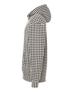 Left View of Houndstooth Heavyweight Hooded Sweatshirt - IND4000