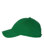 Left View of Kelly Bio-Washed Classic Dad Hat - VC300A