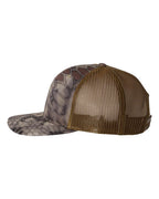 Left View of Kryptek Highlander - Buck Printed Trucker Cap - 112P