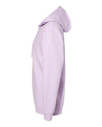 Left View of Lavender Midweight Hooded Sweatshirt - SS4500