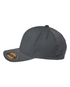 Left View of Light Charcoal Sustainable Polyester Cap - 6277R