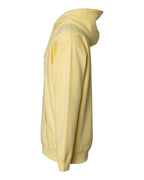 Left View of Light Yellow Heavyweight Hooded Sweatshirt - IND4000
