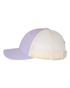 Left View of Lilac/ Birch Low Pro Trucker Cap - 115
