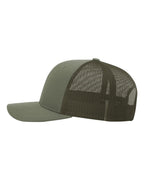 Left View of Loden Snapback Trucker Cap - 112