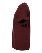 Left View of Maroon Garment-Dyed T-Shirt - GDH100