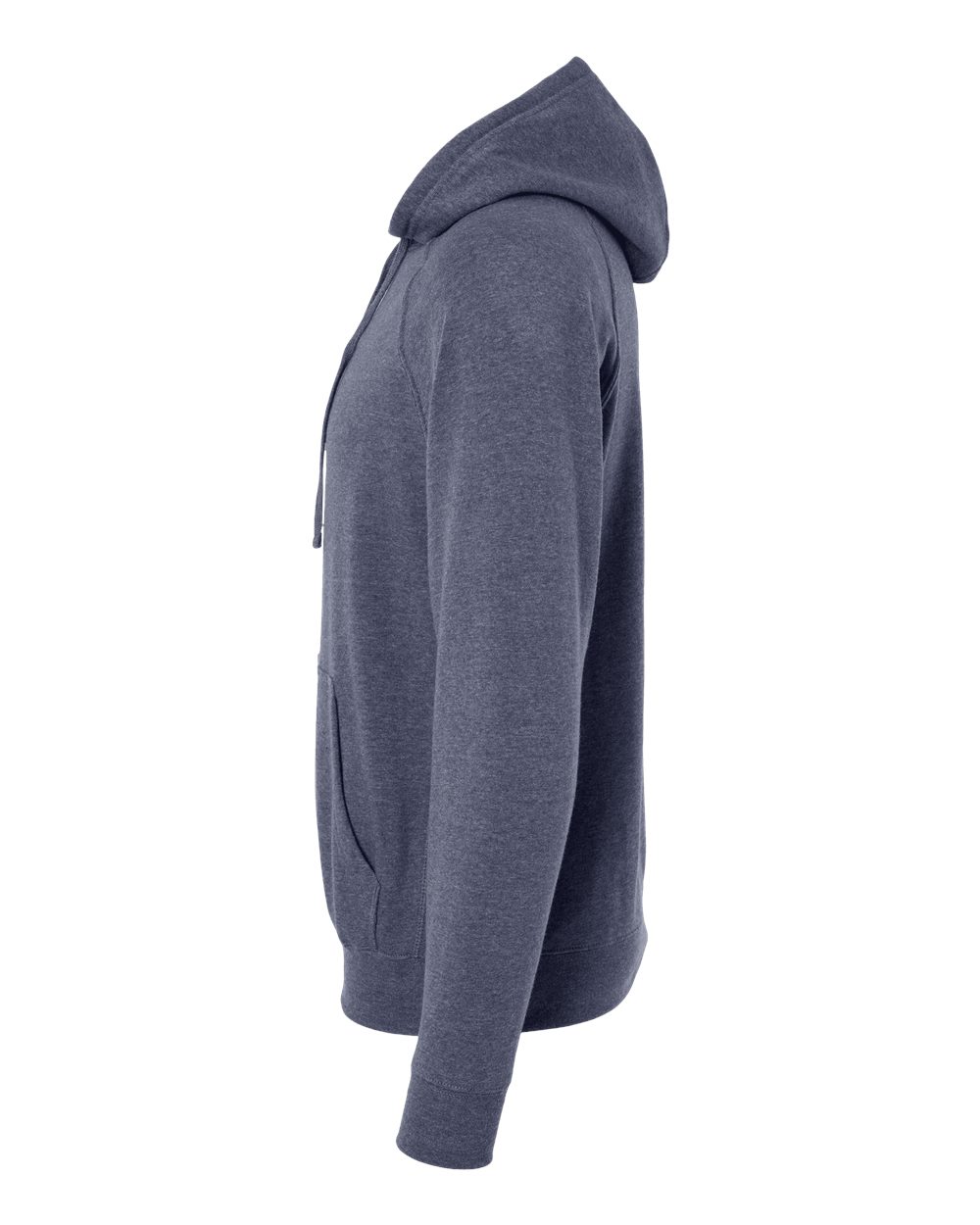 Left View of Midnight Navy Special Blend Raglan Hooded Sweatshirt - PRM33SBP