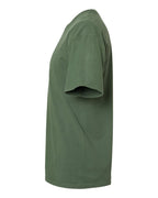 Left View of Moss Garment-Dyed T-Shirt - GDH100