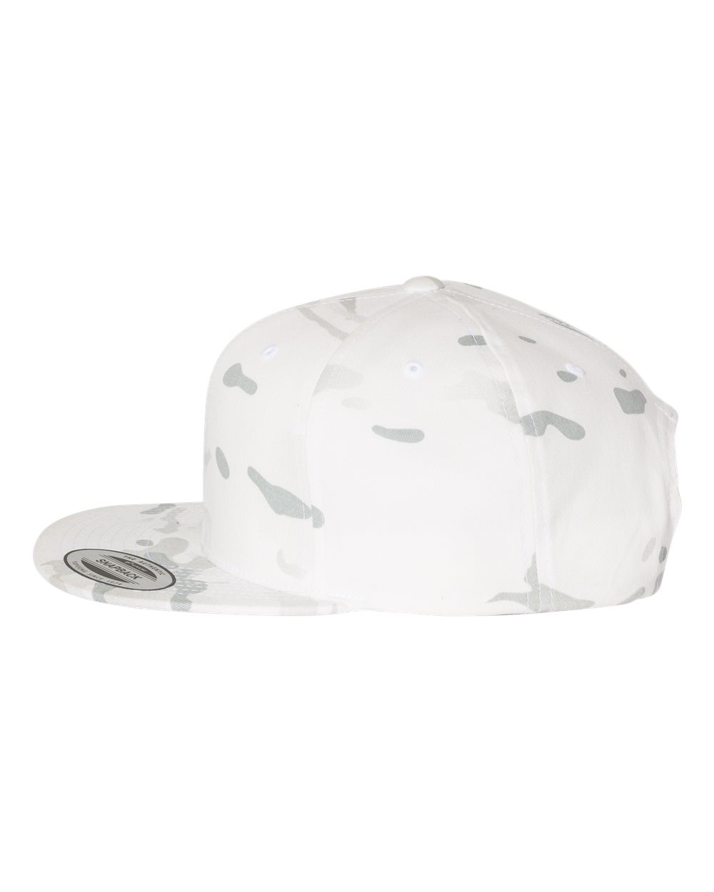 Left View of Multicam Alpine Premium Flat Bill Snapback Cap - 6089M