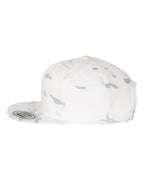 Left View of Multicam Alpine Premium Flat Bill Snapback Cap - 6089M