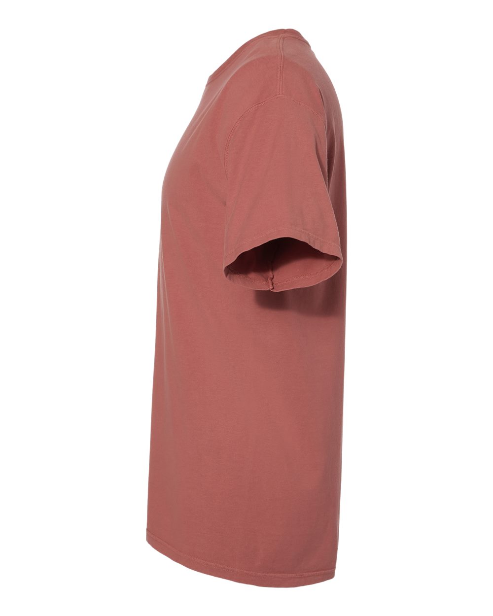 Left View of Nantucket Red Garment-Dyed T-Shirt - GDH100