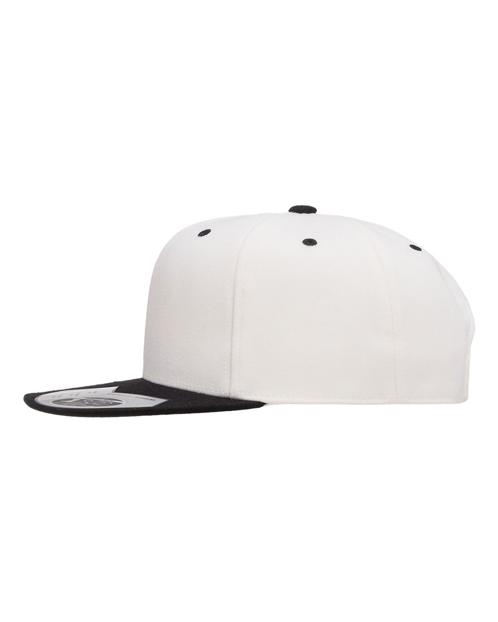 Left View of Natural/ Black 110® Snapback Cap - 110F