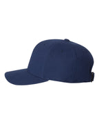 Left View of Navy 110® Cool & Dry Mini-Piqué Cap - 110P