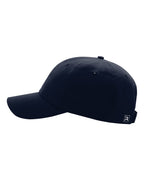 Left View of Navy Casual Performance Cap - 225
