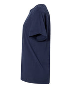 Left View of Navy Garment-Dyed T-Shirt - GDH100